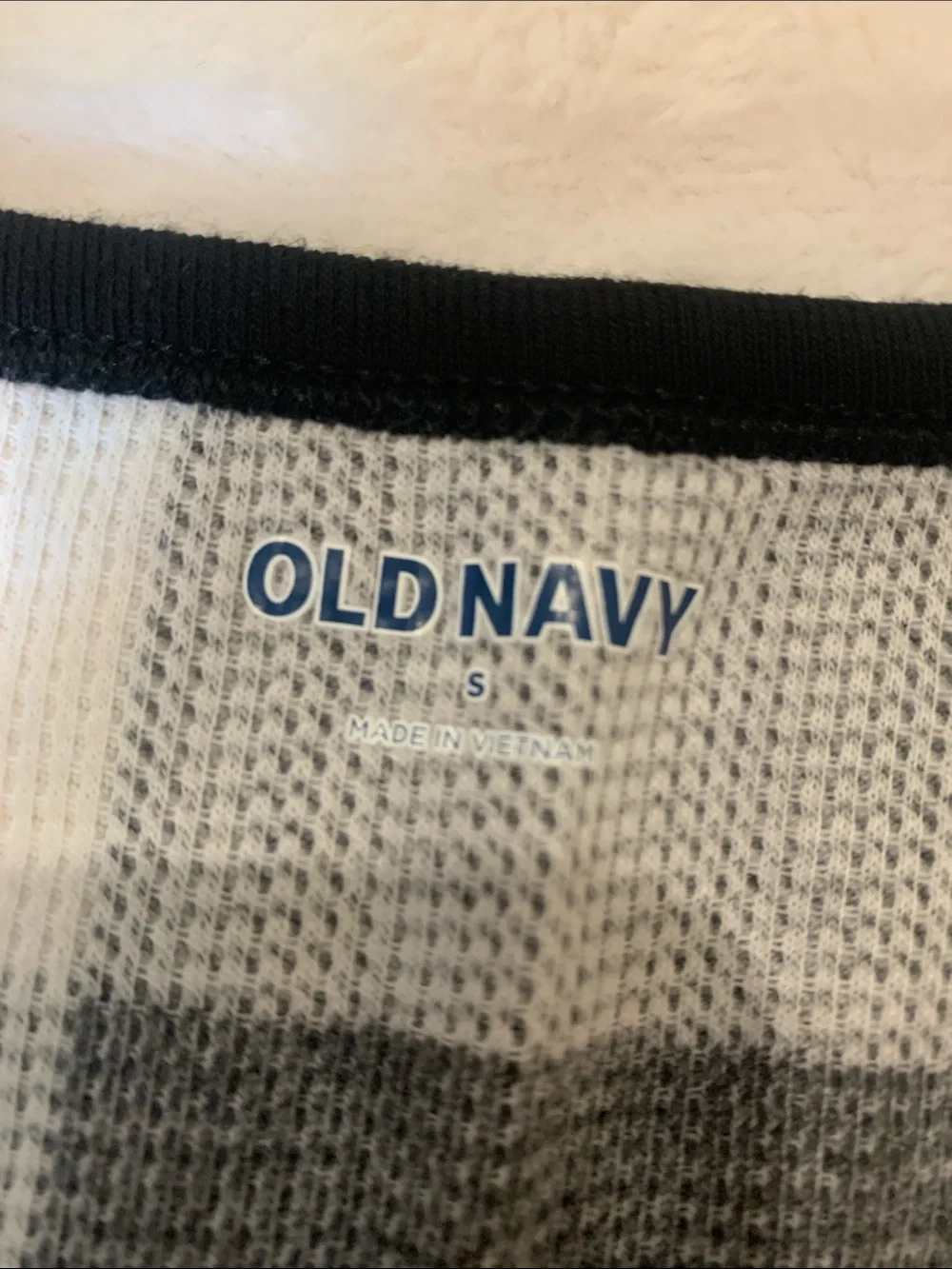 Old Navy Black and White Checkered Kids Pajama Set